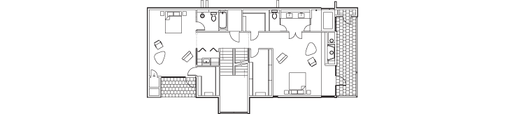Third Floor Layout of 2107 Converse