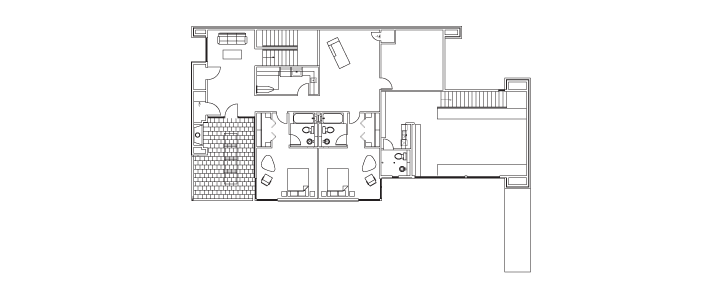 Third Floor Layout of 2106 Converse