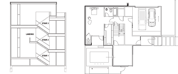 First Floor Layout of 807 Welch